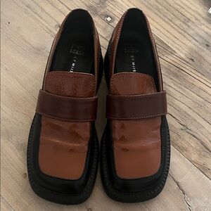 Miista Two-Tone Brown and Black Loafers